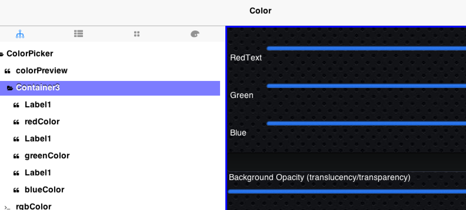 New GUI Builder